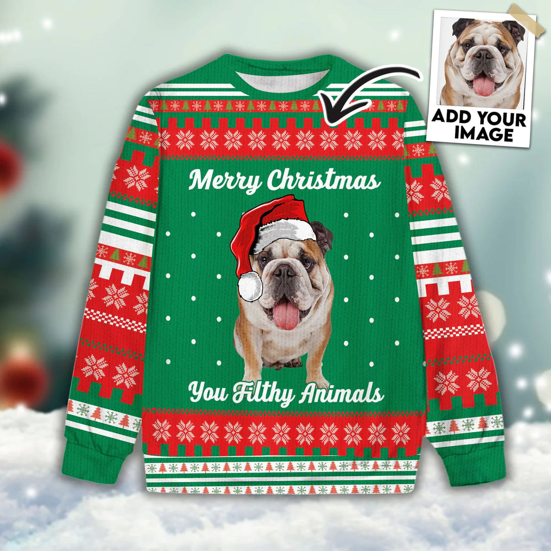 Custom Ugly Sweater - Filthy Animal Christmas