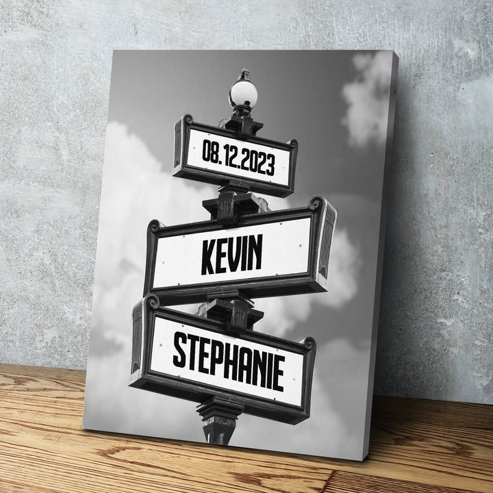 POC Couples Personalized Multi name Canvas