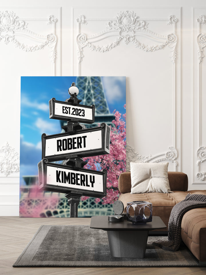 POC Couples Personalized Multi name Canvas
