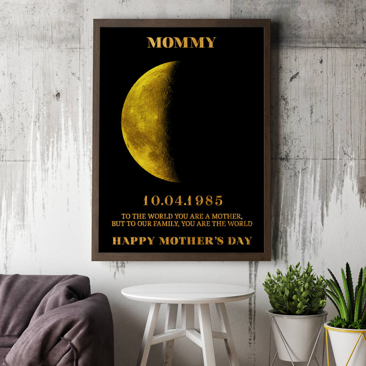 Personalised Moon Phase Canvas