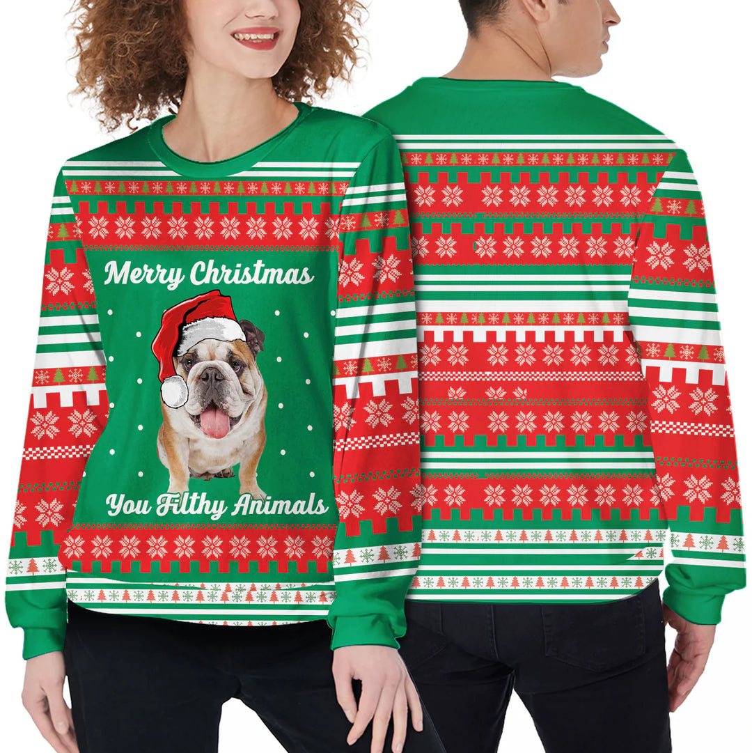 Custom Ugly Sweater - Filthy Animal Christmas