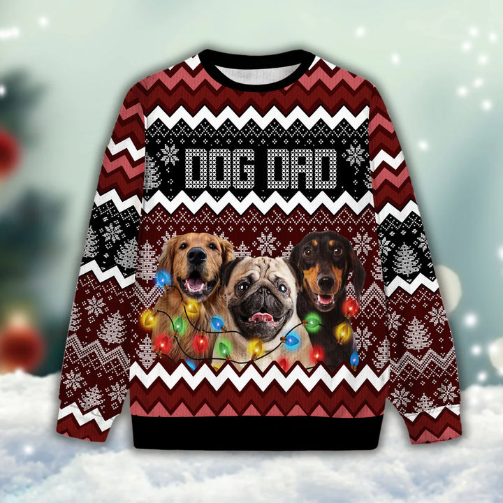 Custom Ugly Sweater - Dog Dad