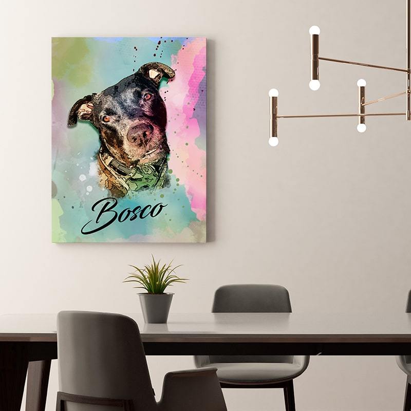 Aurora Portrait - Personalized Pet Art - Pet on Canvas