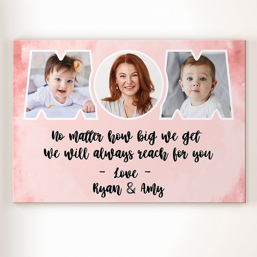 MOM and kids personalised portrait - Pet on Canvas