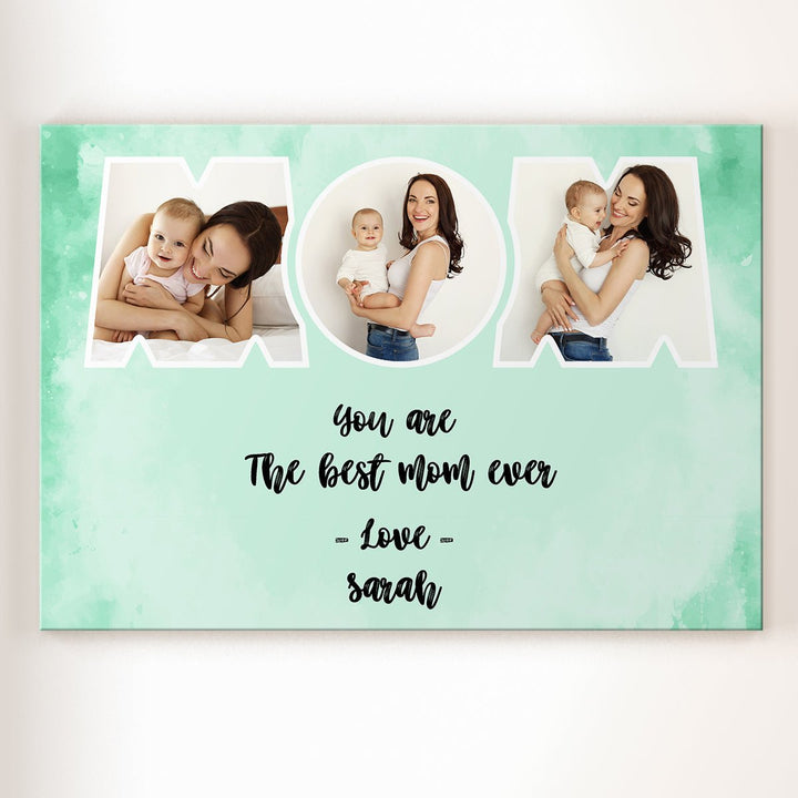 MOM and kids personalised portrait - Pet on Canvas