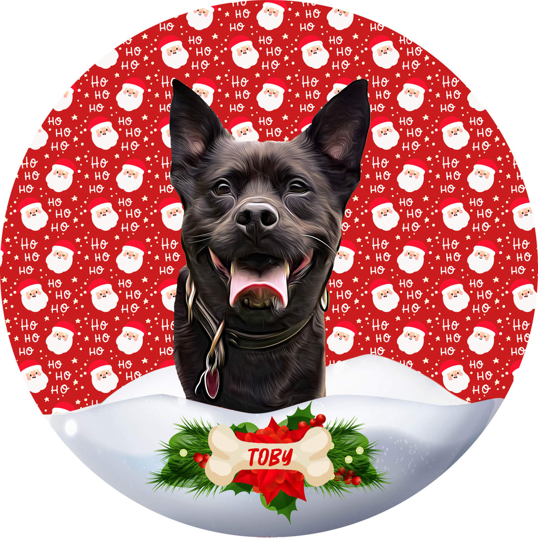 Personalised Christmas Pet Ornaments - Pet on Canvas