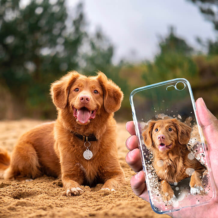 Personalized Pet Art - Phone Case - Pet on Canvas
