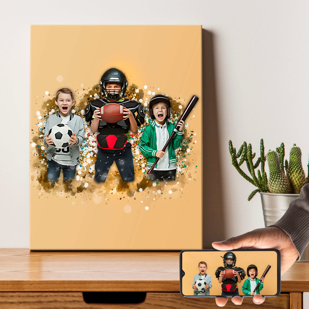 POC™ Personalized Family & Couple Portrait - Pet on Canvas