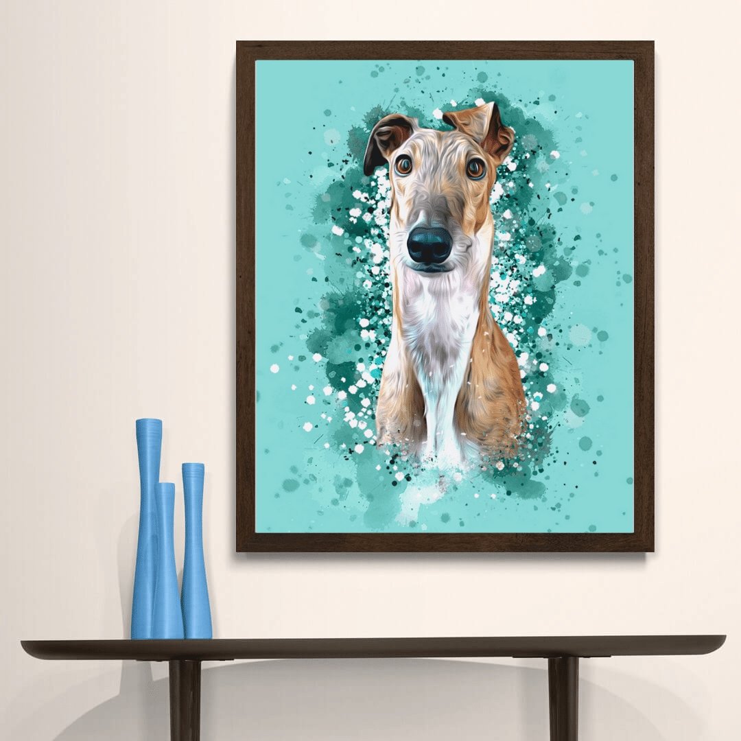 POC - Upgrade to Walnut brown framed canvas - Pet on Canvas