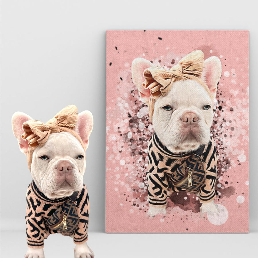 Personalized Pet Art Canvas Pet on Canvas