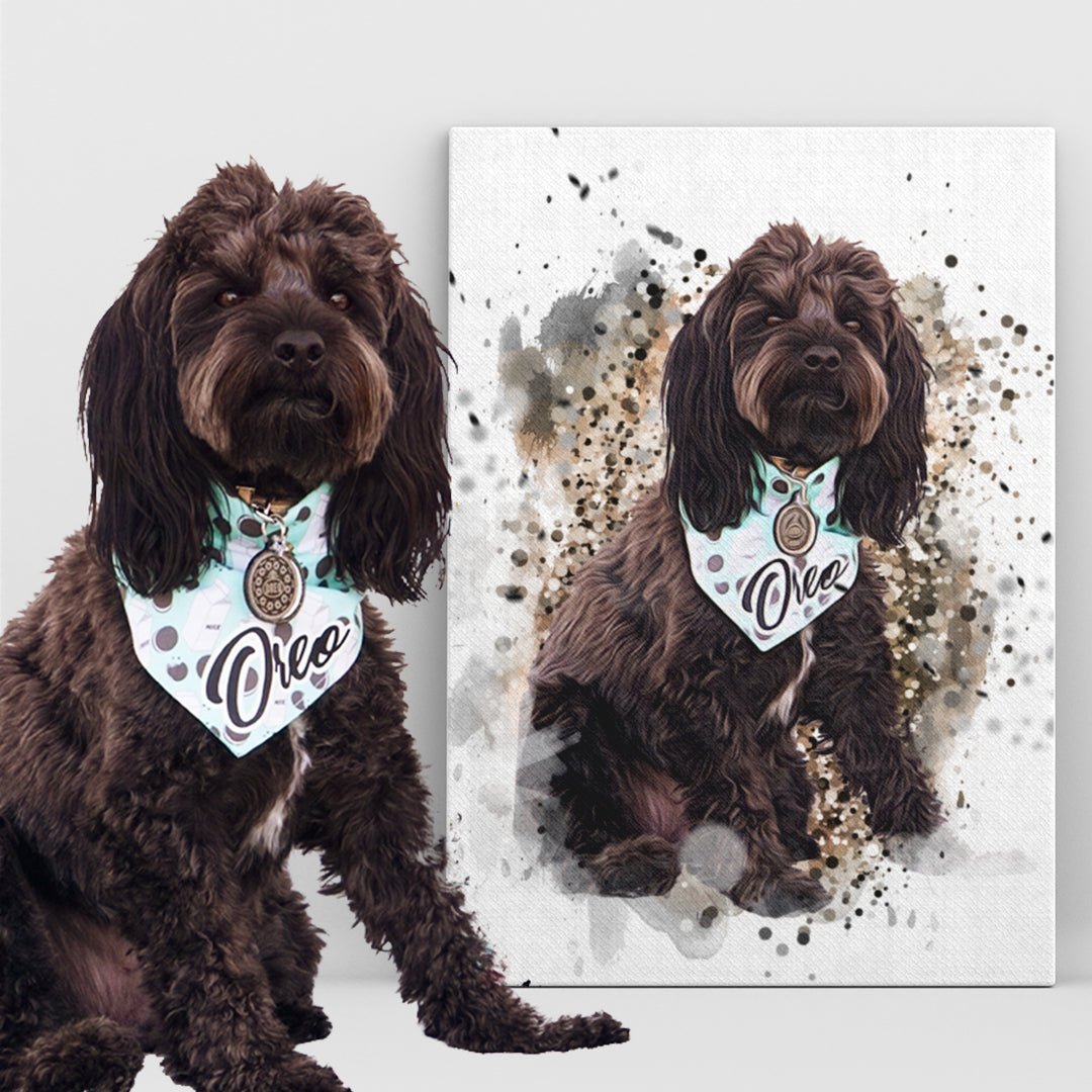 Personalized Pet Art Canvas Pet on Canvas