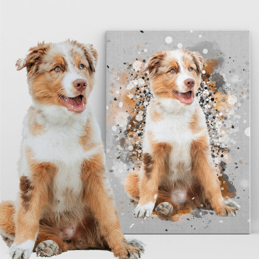 Personalized Pet Art Canvas Pet on Canvas