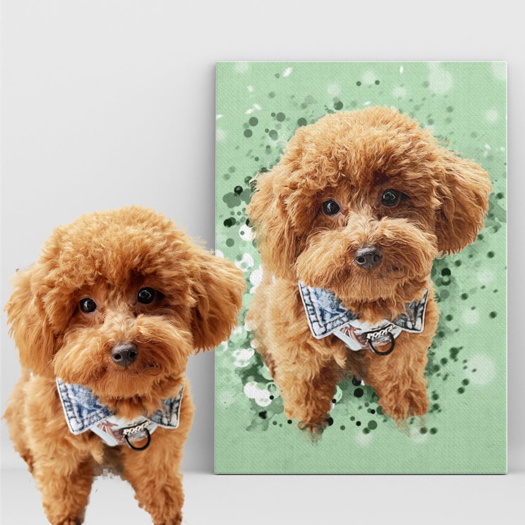 Personalized Pet Art Canvas Pet on Canvas