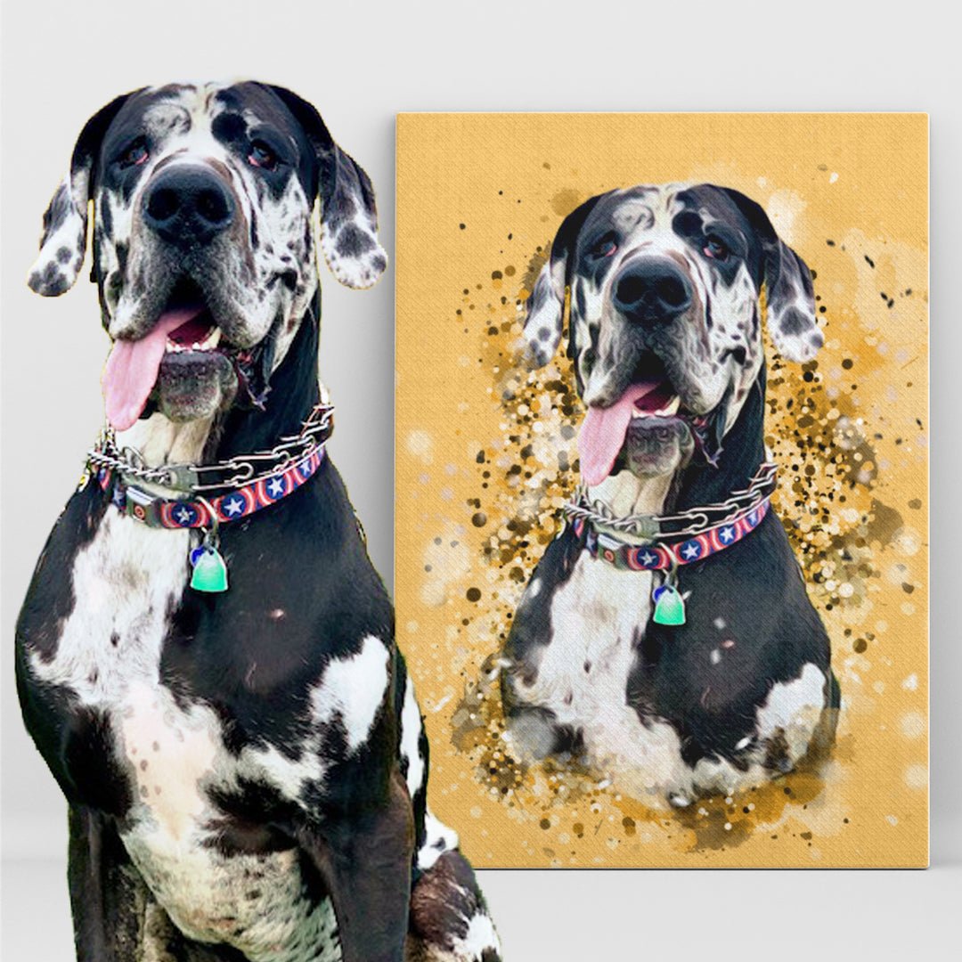 Personalized Pet Art Canvas Pet on Canvas
